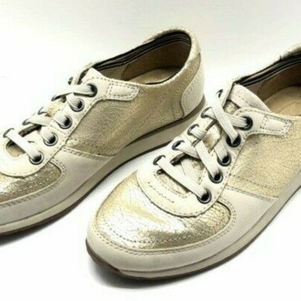Hush Puppies Antique Gold Slip On Shoes Size 5M